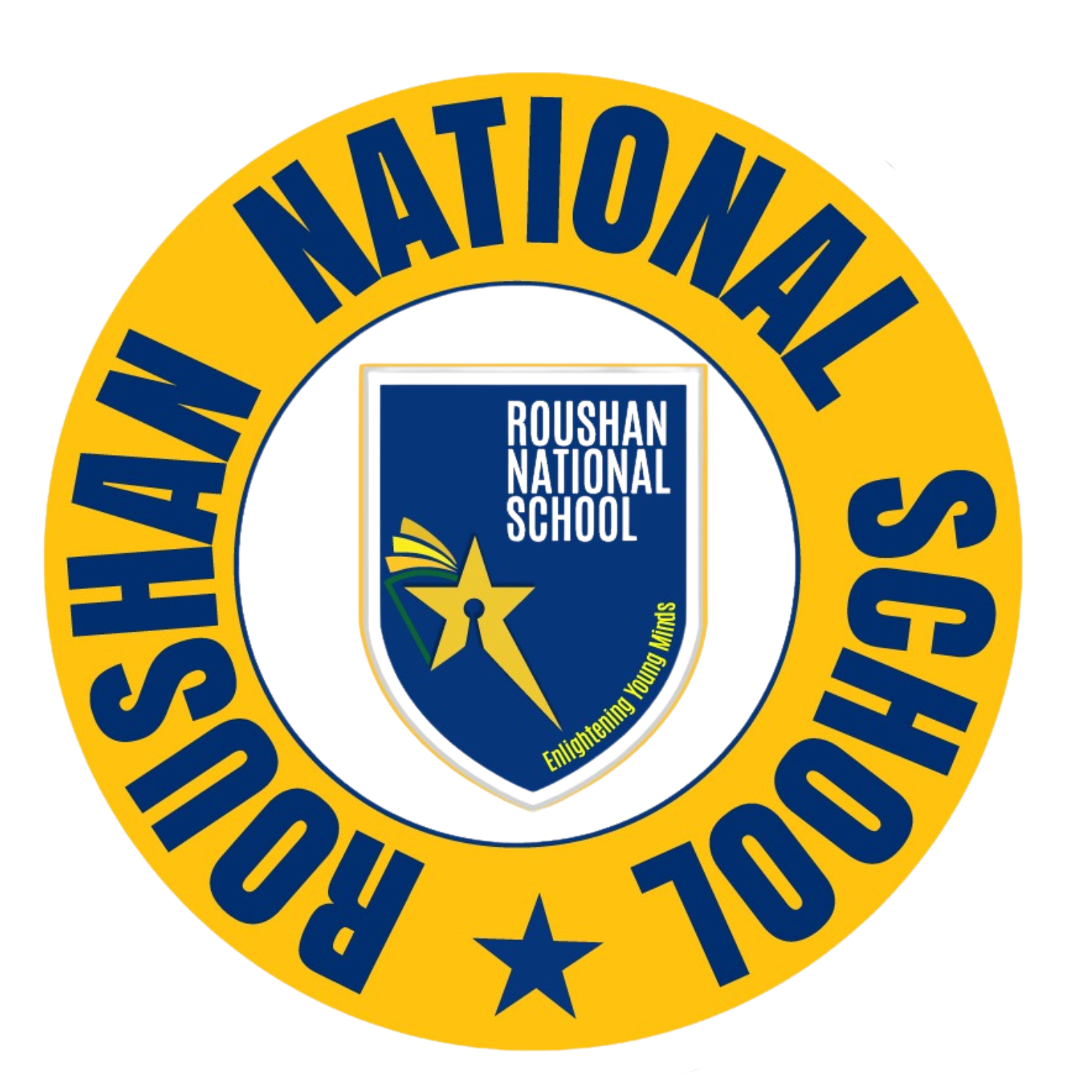 Roushan National School logo